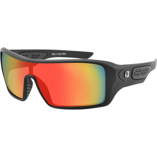 Bobster Eyewear - Bobster Eyewear Paragon Sunglasses - EPAR001 - Matte Black/Red Mirror Lens