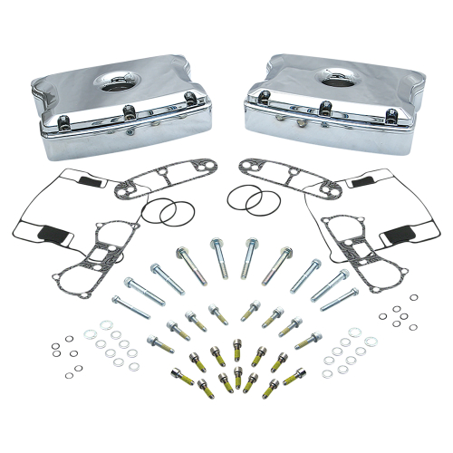 S&S Cycle - S&S Cycle Die-Cast Rocker Covers - Chrome - 90-4095