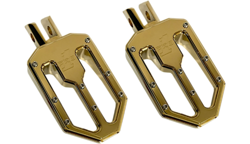 Pro-One Performance - Pro-One Performance Moto V1 Billet Footpeg - Gold (Titanium Nitride-Coated) - 500752TIN
