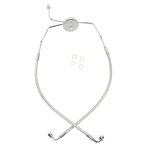 Magnum - Magnum Polished Stainless Designer Series Front Lower Brake Line Kit - 57009