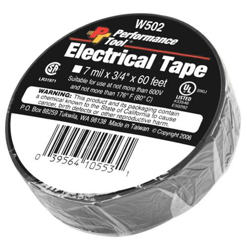Performance Tools - Performance Tools PVC Electrical Tape - 3/4in. x 60ft. - W502