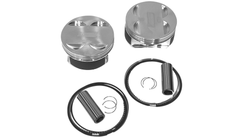 Revolution Performance - Revolution Performance Big Bore Piston Kit (124in. Flat Top) - Bore 4-1/4in. - Stroke 4-3/8in. - 11.2:1 Compression - RP301-601W