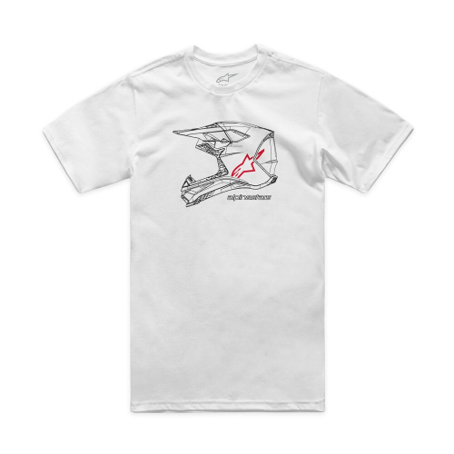 Alpinestars - Alpinestars MX Helmet CSF T-Shirt - 1214-73116-20-XXL - White - 2XL