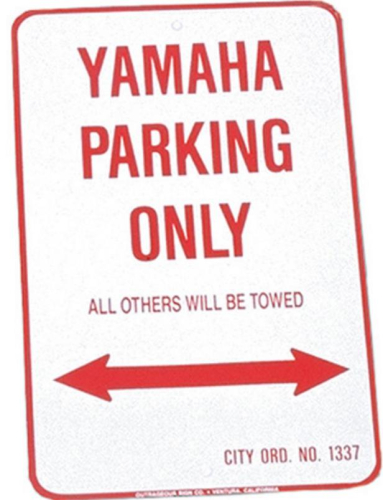 Voss - Voss 12x18in. Parking Only Sign - Yamaha - 1218YPK