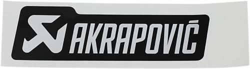 Akrapovic - Akrapovic General Replacement High-Temp Exhaust Sticker - 135mm L x 40mm H - P-HST4ALMONO