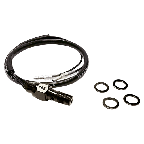 K&S Technologies - K&S Technologies Hydraulic Brake Light Switch - 10mm x 1.00mm Single Bleed (Black) - 12-0011B