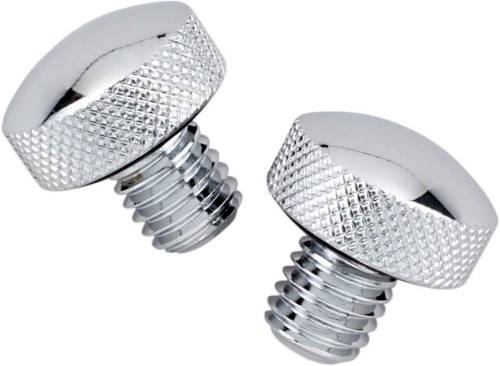 Drag Specialties - Drag Specialties Chrome Knurled Bolt Kit for Softail Seats - DS-490046
