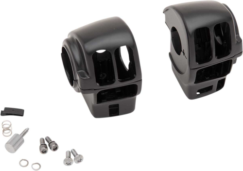 Drag Specialties - Drag Specialties Switch Housing Kit - Matte Black - 0616-0356
