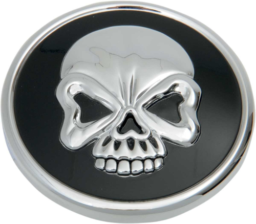 Drag Specialties - Drag Specialties Cast Aluminum Skull Gas Cap - Vented - 012717