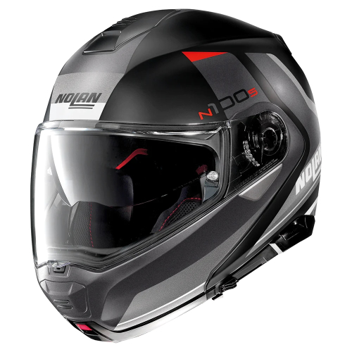 Nolan - Nolan N100-5 Hilltop Helmet - N155275630478 - Flat Black/Gray - 2XL