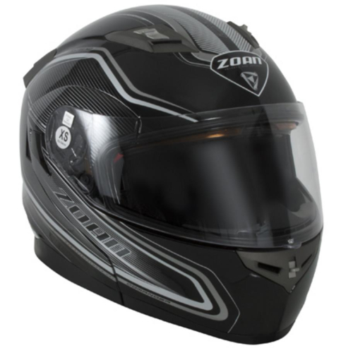 Zoan - Zoan Flux 4.1 Commander Graphics Helmet - 137-124 - Gloss Silver - Small