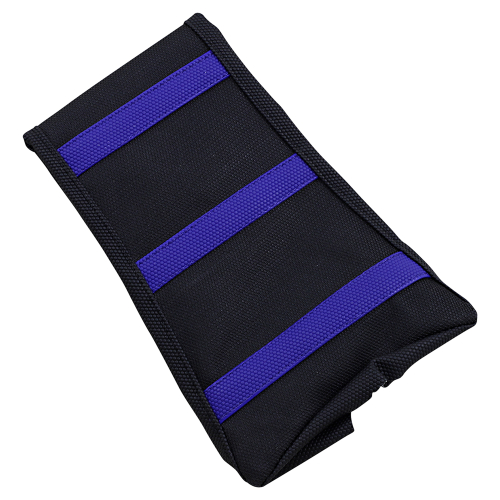 SDG - SDG 6-Rib Gripper Seat Cover - Black Cover/Blue Ribs - 95945BK