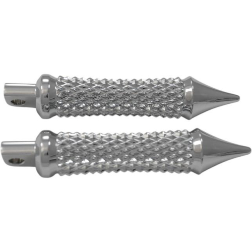 Eddie Trotta Designs - Eddie Trotta Designs Cross Cut Footpegs - Chrome - TC779