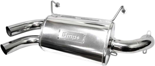 BikeMan Performance - BikeMan Performance Double Barrel Slip-On - Ceramic Chrome - 17-308-C