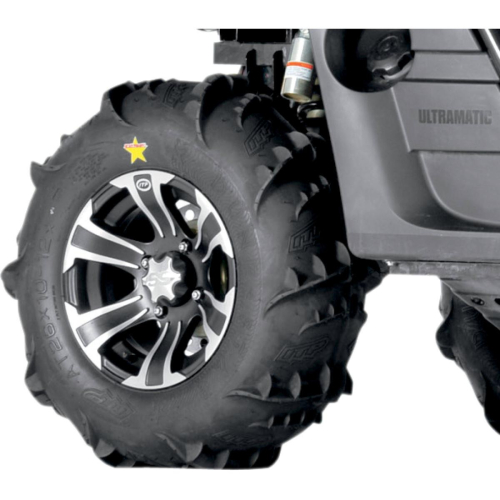 ITP - ITP Dune Star, SS312, Tire/Wheel Kit - 26x12 - Matte Black/Machined - 44345R