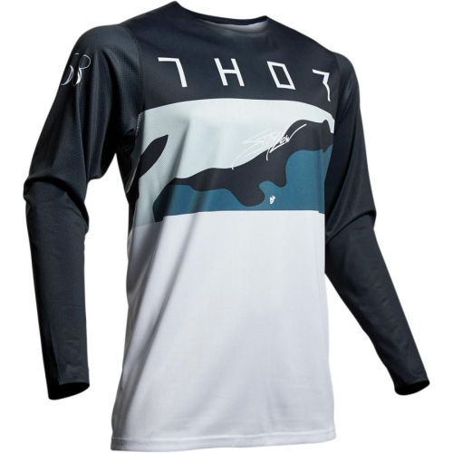 Thor - Thor Prime Pro Fighter Jersey - 2910-5287 - Blue Camo - Large