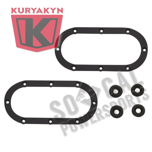 Kuryakyn - Kuryakyn Heavy Industry Accent Kit for Heavy Industry Mirrors - Satin Black - 1779