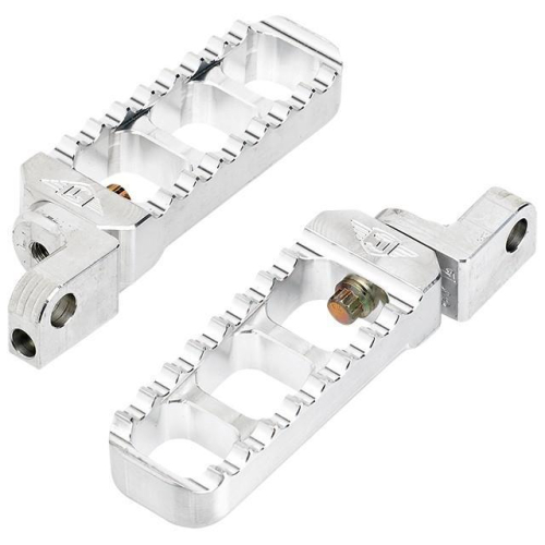 Joker Machine - Joker Machine Adjustable Serrated Narrow Footpegs - Raw Aluminum - 08613