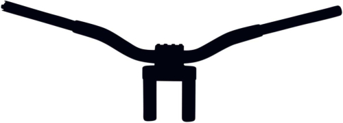 LA Choppers - LA Choppers 1-1/4in. Kage Fighter Straight Heights T-Bar - 6in. Rise - Flat Black - LA-7335-06M