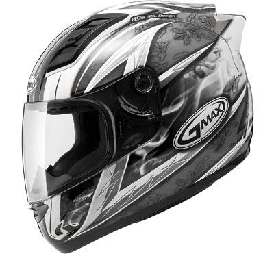 G-Max - G-Max GM69 Crusader II Helmet - G7691468 TC-5 - Crusader II White/Dark Silver/Black - 2XL