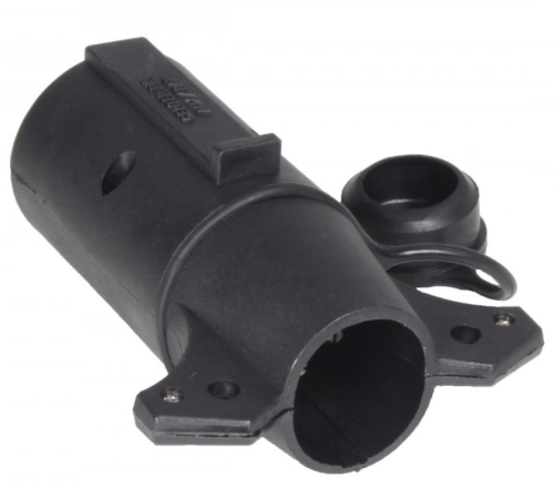 Hopkins Towing Solutions - Hopkins Towing Solutions 7 RV Blade to 6 Pole Round Center Pin Auxiliary w/ Dust Cover - 47545