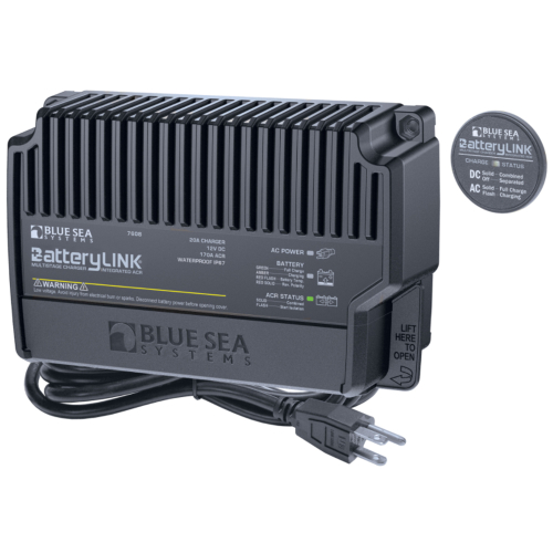 Blue Sea Systems - Blue Sea 7608 BatteryLink&reg; Charger (North America) - 12V - 20Amp - 2 Bank