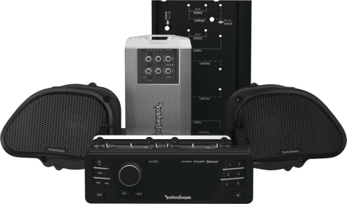 Rockford Fosgate - Rockford Fosgate Source Unit, 2-speaker & Amp Kit For Road Glide - HD9813RG-STAGE2