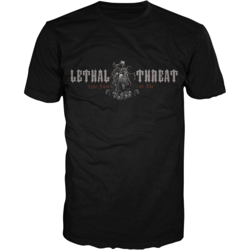 Lethal Threat - Lethal Threat Live Fast Reaper T-Shirt - LT20855L - Black - Large