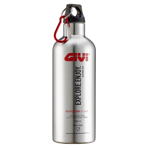 GIVI - GIVI Thermal Flask for Trekker 33L Case - Stainless Steel - 16.9oz. - STF500S