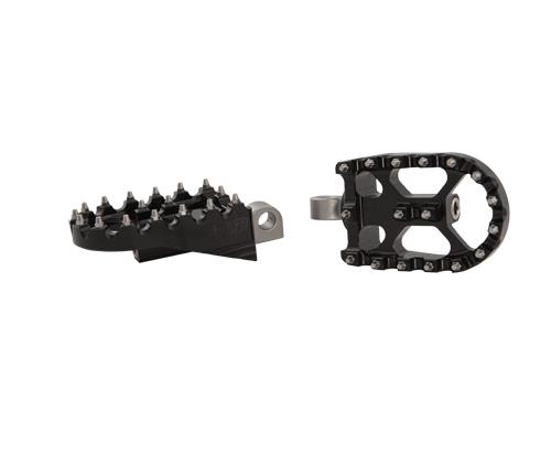 Flo Motorsports - Flo Motorsports Moto Style Footpeg Set - Black - FPEG-800BLK