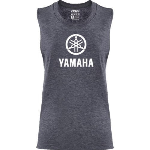 Factory Effex - Factory Effex Yamaha Idol Womens Tank Top - 27-87252 - Heather Navy - Medium