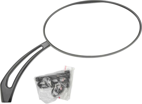 HardDrive - HardDrive Universal Oval Arrow Mirror - Black - 153079