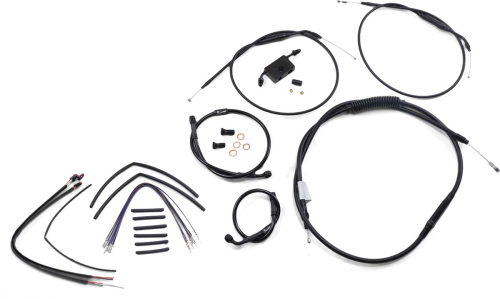 Burly Brand - Burly Brand T-Bar Cable and Brake Line Kit - 12in. - B30-1266