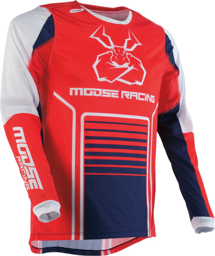 Moose Racing - Moose Racing Agroid Jersey - 2910-7501 - Red/White/Blue - Medium