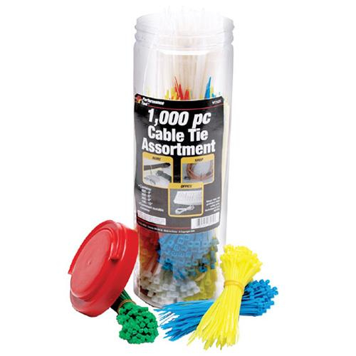 Performance Tools - Performance Tools 1000 Piece Multi-Purpose Cable Ties - W2925