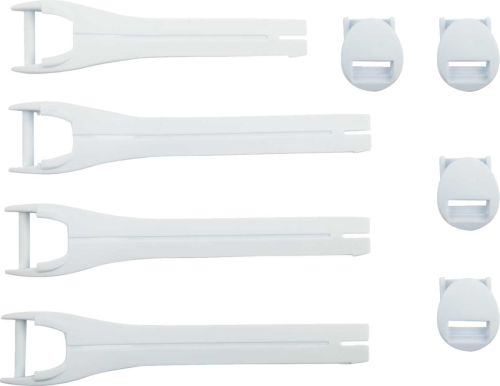 Moose Racing - Moose Racing Qualifier Boot Strap Kit - White - 7-9 - 3430-1012