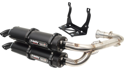 Trinity Racing - Trinity Racing Stage 5 Dual Exhaust System - Brushed - TR-4161D-C2