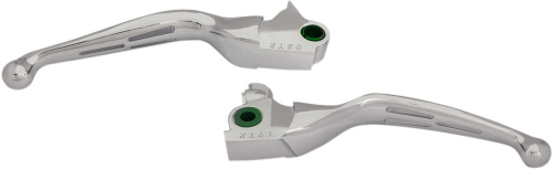 Drag Specialties - Drag Specialties Slotted Wide Blade Lever Set - Chrome - 0610-1980