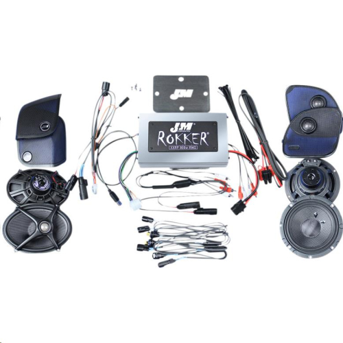 J&M - J&M Rokker 800W 4-Channel Programmable Amp/Speaker Kit - XXRK800SP415RCS
