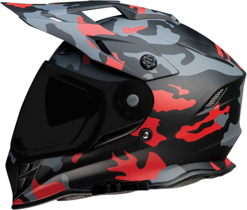 Z1R - Z1R Range Camo Dual Sport Helmet - 0140-0097 - Red - X-Large