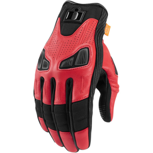 Icon - Icon Automag Gloves - 3301-3431 - Red - 3XL