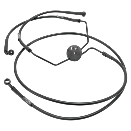Russell - Russell Braided Front Brake Line Kit - Lowers Only - Black - R08779BC