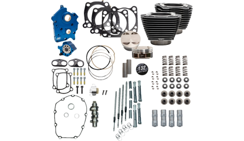 S&S Cycle - S&S Cycle 132in. Power Package Engine Performance Kit - Black Granite - 310-1237