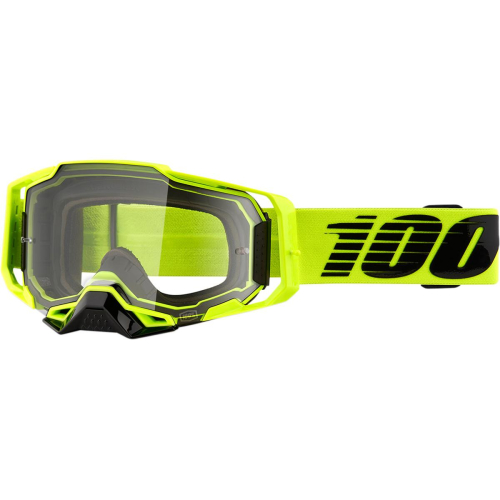 100% - 100% Armega Nuclear Citrus Goggles - 50700-356-02 - Nuclear Citrus / Neon Yellow/Black / Clear Lens - OSFM