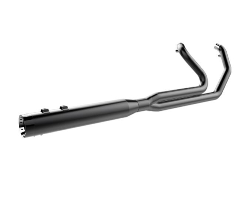 Khrome Werks - Khrome Werks 2-Into-1 System with Two-Step Headers - Billet Tip - Black - 200820