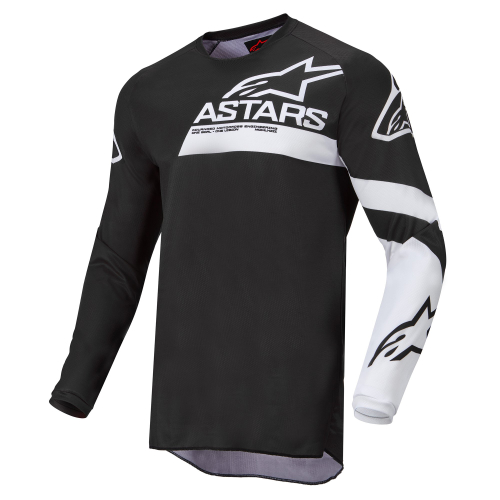 Alpinestars - Alpinestars Racer Chaser Youth Jersey - 3772422-12-L - Black/White - Large