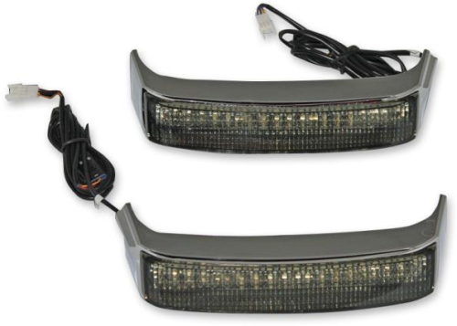 Custom Dynamics - Custom Dynamics Saddlebag Lights for H-D OE Saddlebags - Gloss Black Finish - Smoke Lens - CS-SB-HD-BS