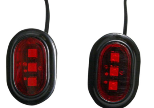 Custom Dynamics - Custom Dynamics Plugz Antenna Hole Fillers - Red Lens - GEN-PLUGZ-R-B