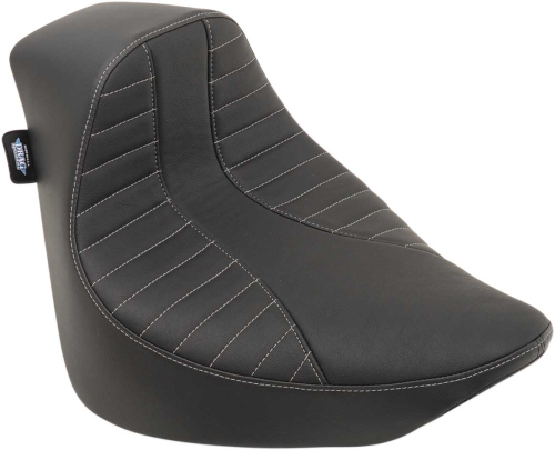 Drag Specialties - Drag Specialties EZ-ON Solo Seat - Scorpion Silver Stitch - 0802-1151