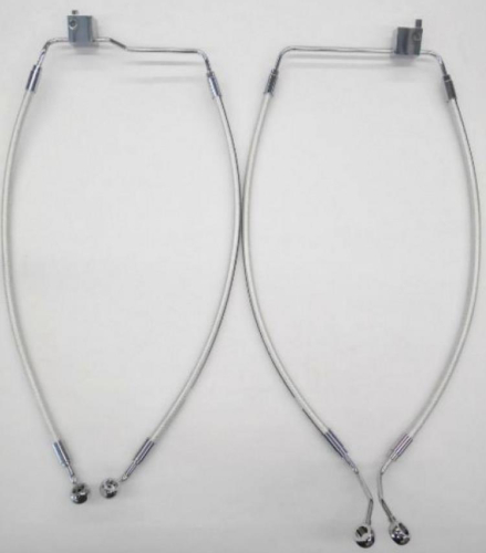 Magnum - Magnum Polished Stainless Designer Series Front Lower Brake Line Kit - 57018